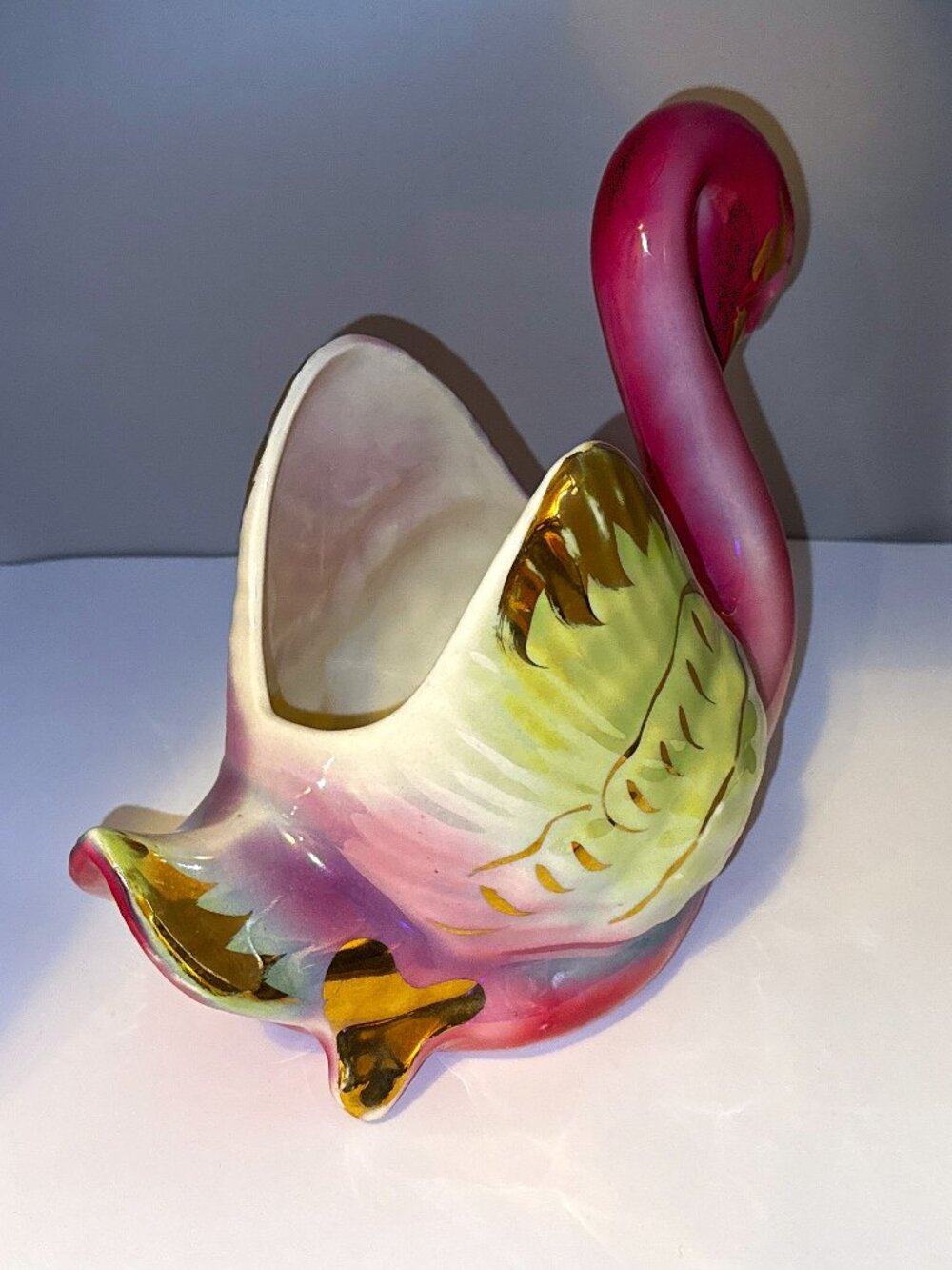 Vintage 1950’s Ceramic Swan Planter - Picture 2 of 7